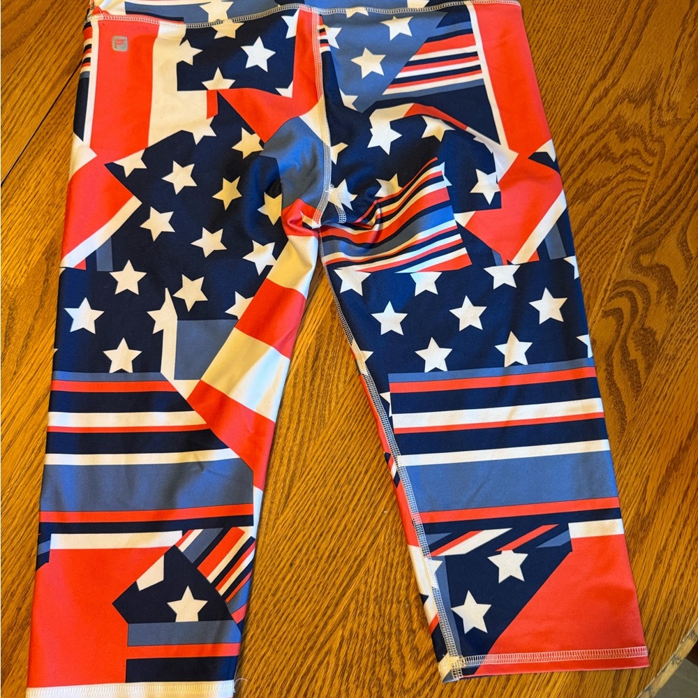 Patriotic Star and Stripe Leggings